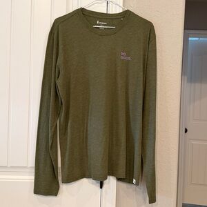 Cotopaxi Men’s Forest Green Crew Neck T-Shirt, Size Medium